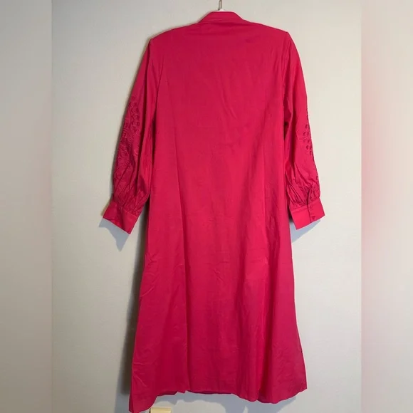 Tuckernuck Hyacinth House Wisteria Caftan Guava Pink - Picture 8 of 9